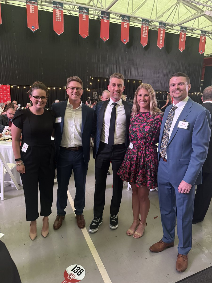 Awesome night at @ru_athletics Red & White Gala ❤️🤍 Amazing company and even better guest speaker @MartySmithESPN Thank you to all who made this night one of a kind