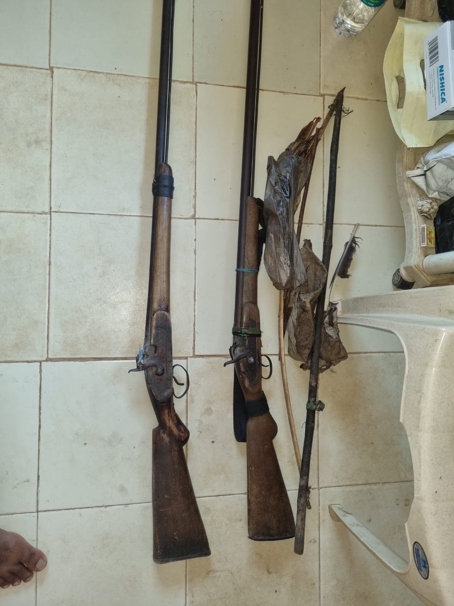 Three Poachers trying to lit up fire in Karlapat sanctuary were arrested and two country rifles were seized yesterday night in Kalahandi district. @susantananda3