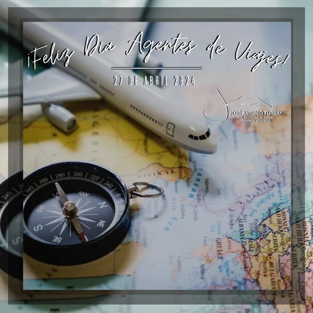 ✔️27 de Abril- Día del agente de viajes en Argentina 🔸️Cada 27 de abril se conmemora en Argentina el Día del Agente de Viajes, un reconocimiento a quienes se desempeñan en esta actividad económica. #felizdiaagentesdeviajes✈️ #argentina🇦🇷 #LaRiojaArgentina @QuintelaRicardo