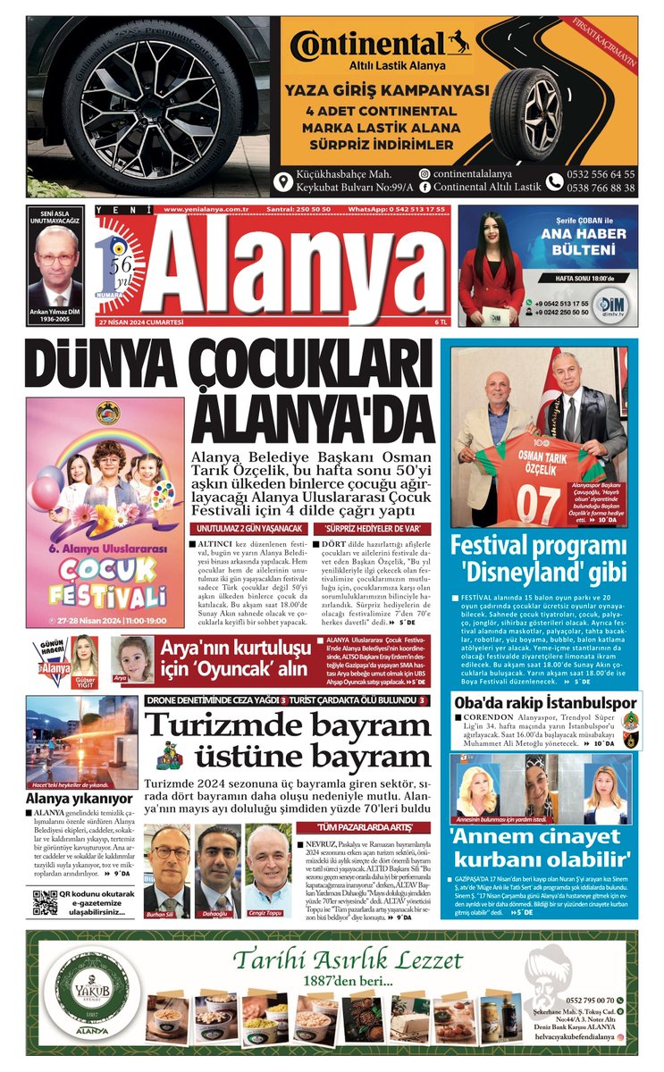 Yeni Alanya E-Gazete egazete.yenialanya.com
