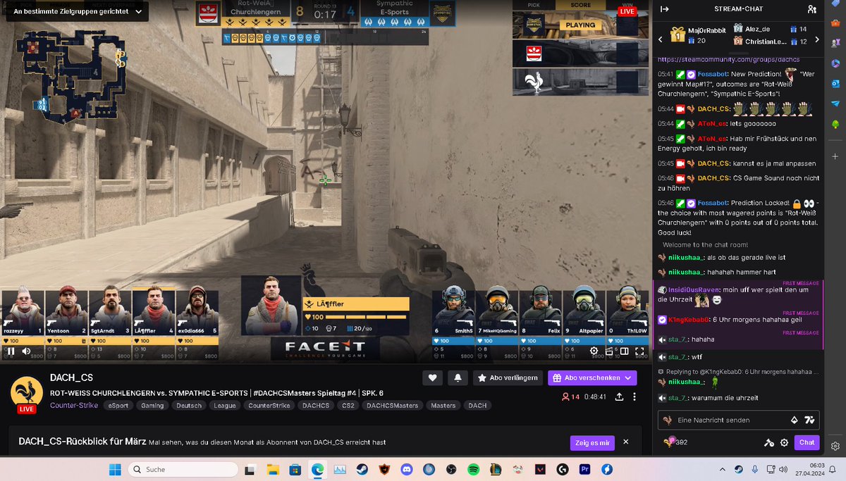 wer kennts nicht, 5:30 an einem samstag offi heizen. <a href="/dachcs/">DACH CS Masters</a>