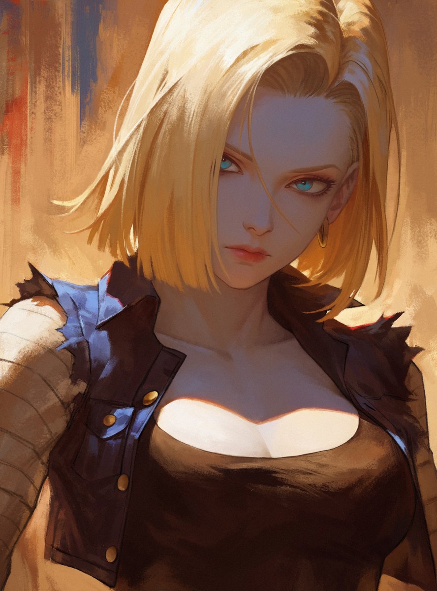 Is this her from your childhood?

#painting #fanart #dragonball #Android18