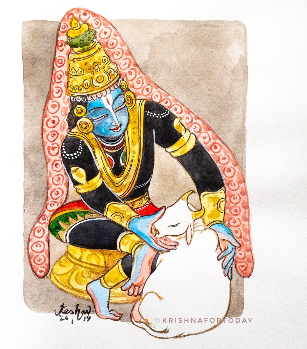 Govinda #vatsalya #bhakti #bhagavatha #watercolour #Krishnafortoday