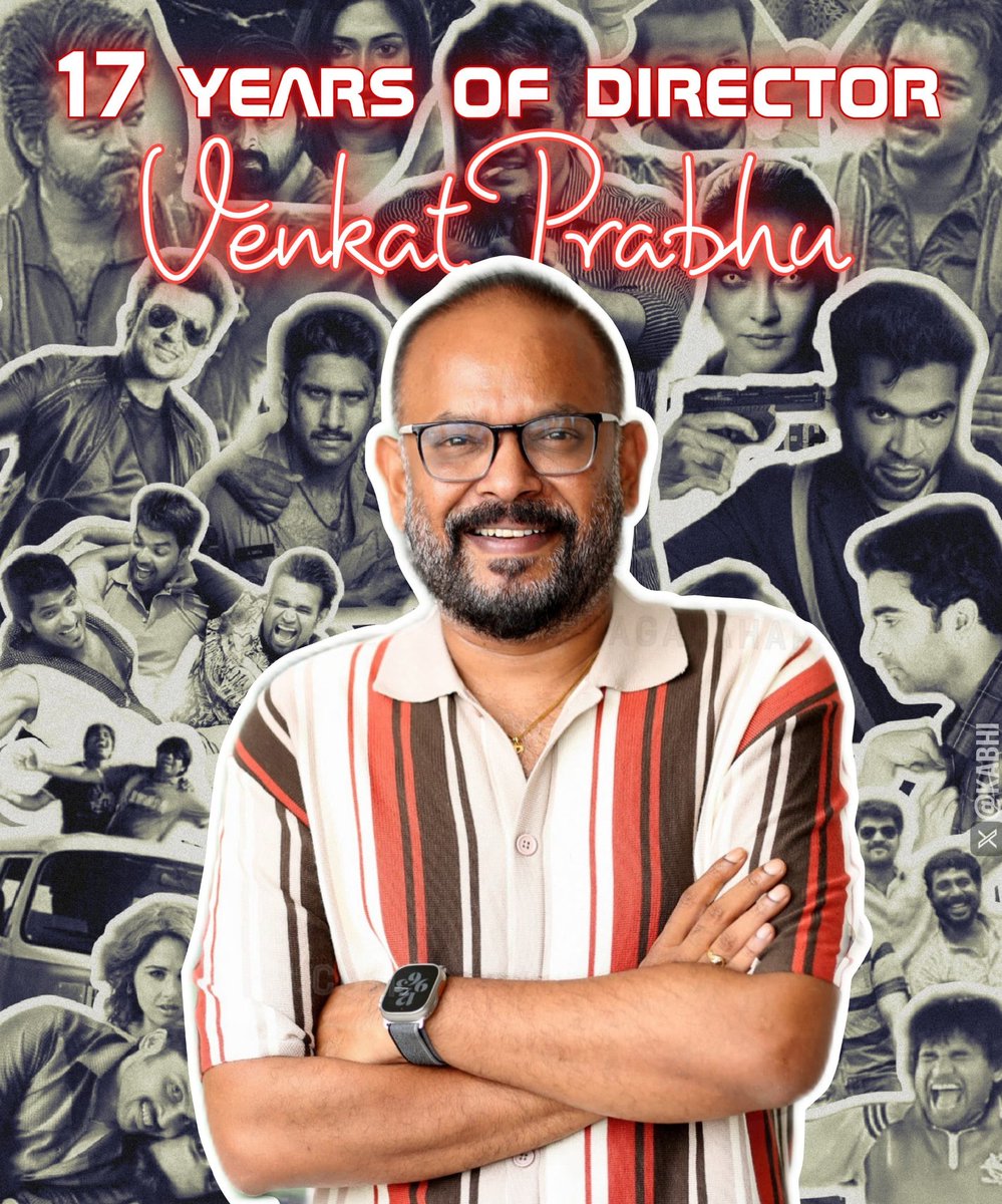 17 years of #VenkatPrabhu & it feels great that I have been a part of it watching all his films for 17 years now. @vp_offl has always been like user-friendly director where is films feels & connects with audiences so well & wishing him more wonderful years

#17YearsOfVenkatPrabhu
