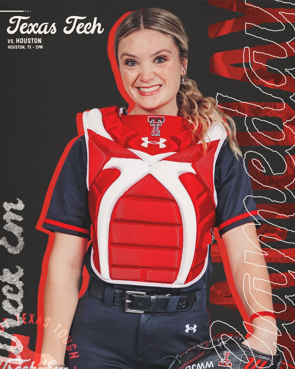 TexasTechSB's tweet photo. Going for the series

🆚Houston
⏰2 p.m.
🏟️Cougars Softball Stadium

📊https://t.co/inv2SihurL
📺https://t.co/NA1ykxLt9A https://t.co/2fKVx2b830