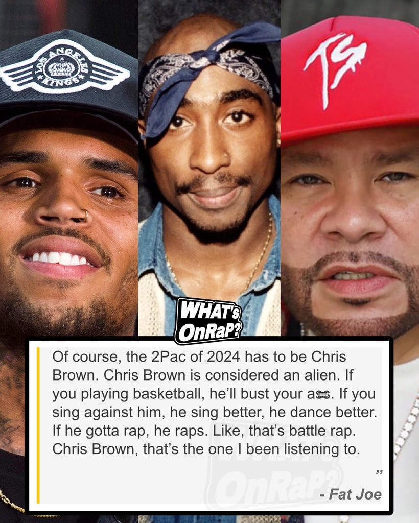 Fat Joe Crowns Chris Brown Modern Day 2Pac Amid Quavo Beef 👀