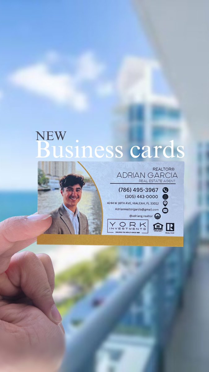 Check out my new business cards!! #floridarealtor #realestate #realtor #southflorida