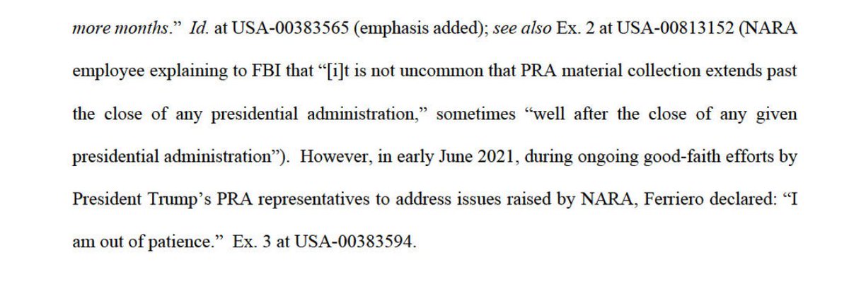 This is the unaccountable blowhard who said a few months after Trump left office...when it typically takes years to collect/disclose presidential records--that he was running out of patience: