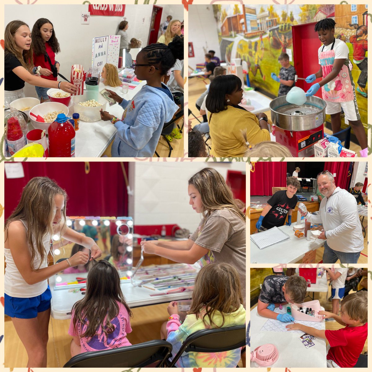 I could not be happier to see the Mini Mall return to PG- 🥰 my teacher heart is full to the brim!💜 These student entrepreneurs did so well today & learned so much! 🛍️ #bgisdbrightspots #kydlc #authenticlearning