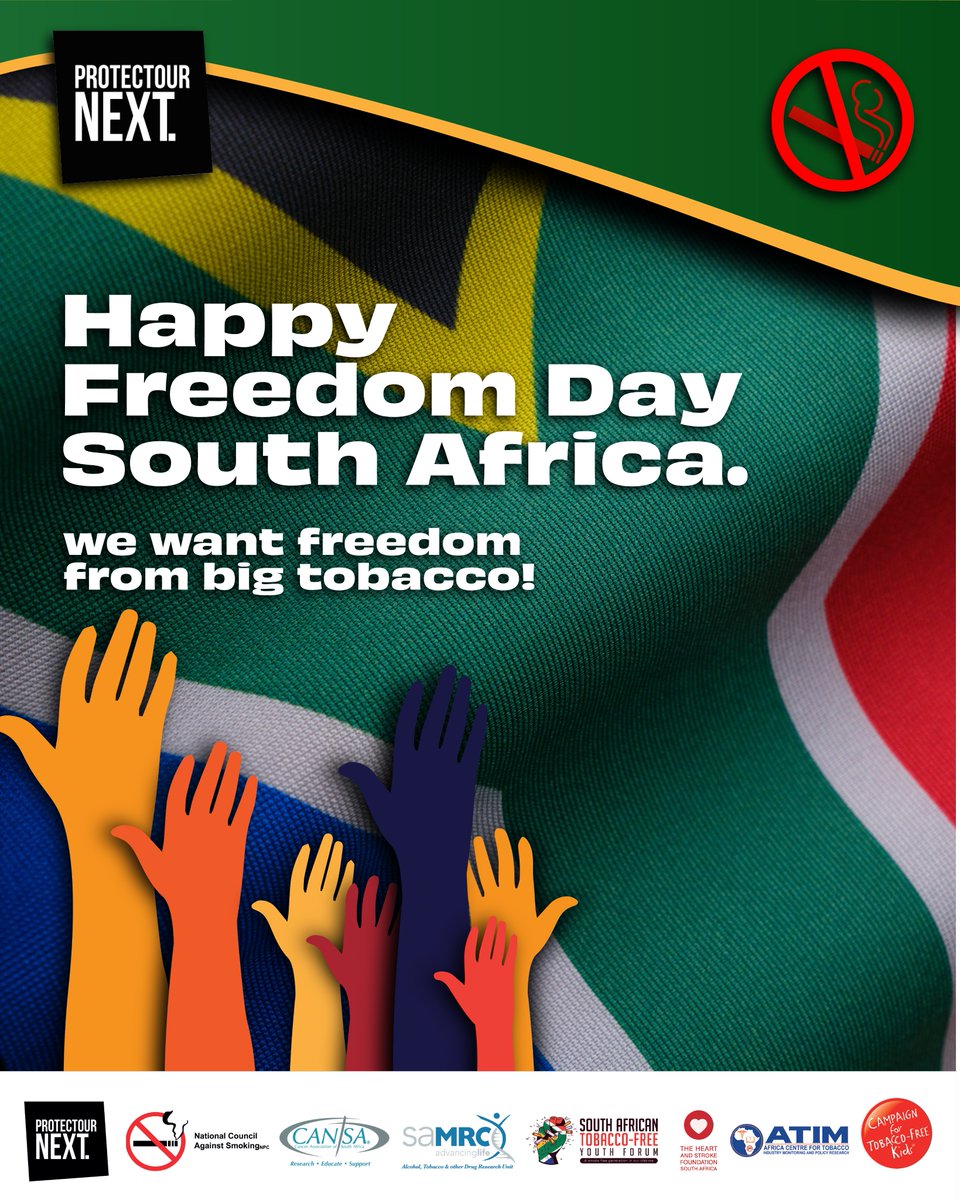 Happy Freedom Day! Today, let's celebrate our freedom to choose health and well-being. Let's unite in our stand against tobacco and its harmful effects. Together, we can create a smoke-free future for generations to come. #FreedomDay #ProtectOurNext #ChooseHealth