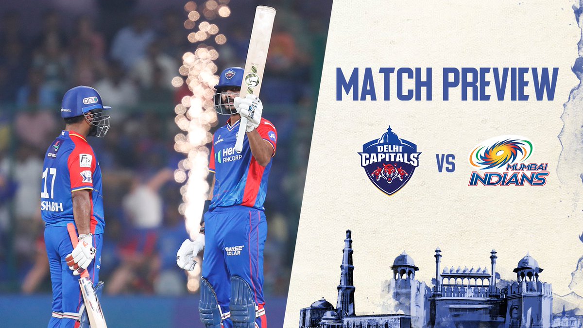 𝙼𝙰𝚃𝙲𝙷𝙳𝙰𝚈 𝚅𝙸𝙱𝙴𝚂 📈💯 Prepare for an exciting #DCvMI clash with our preview 👉 bit.ly/4ddcPRs