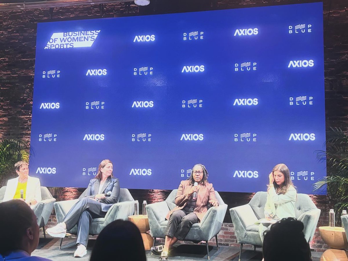 Soaked in that NY energy with @axios x @deepbluesports at their Business of Women’s Sports event this week. Incredible group to learn beside. More to do. Collectively have our foot on the gas. ⚡️