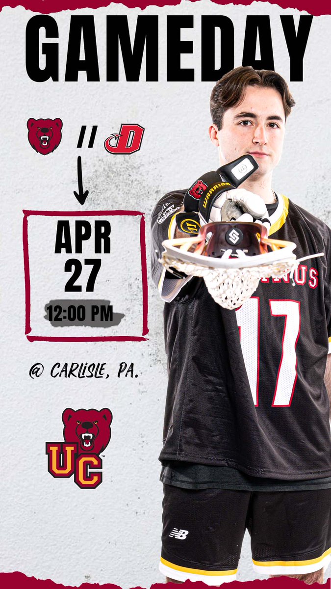 .@UrsinusMLAX needs a win at Dickinson to keep their Centennial Conference Tournament hopes alive! #UpTheBears