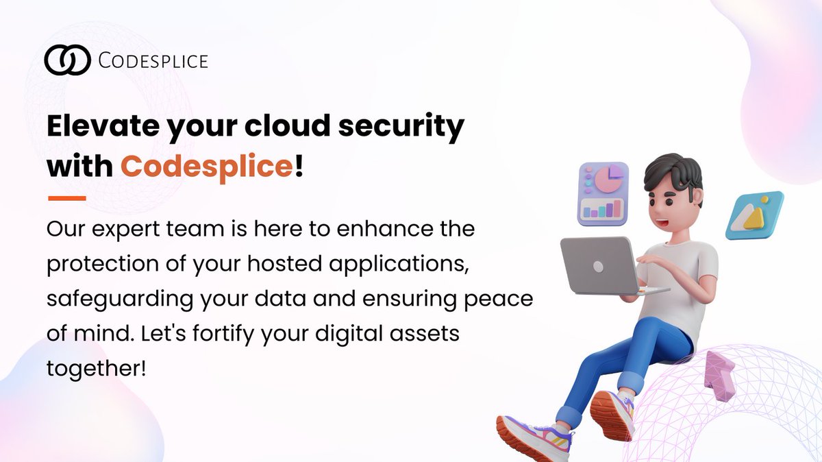 Elevate your cloud security with Codesplice! 💻🔒 Our expert team is here to enhance the protection of your hosted applications, safeguarding your data and ensuring peace of mind. Let's fortify your digital assets together! #CloudSecurity #Codesplice #CyberProtection