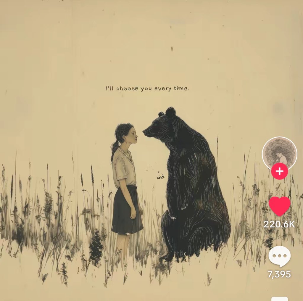 i love this illustration of why women are choosing the bear