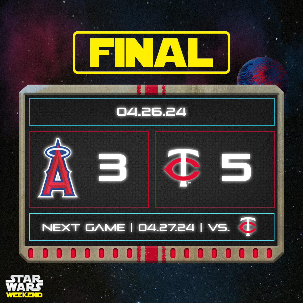 FINAL: Angels 3, Twins 5