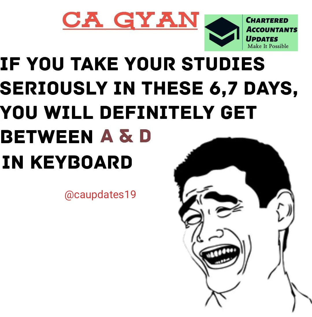 CAupdates19's tweet photo. 😁😁😁

#Education #CharteredAccountantsUpdates #ICAI #CAStudents #charteredaccountants #castudent #icsi #ca #companylaw #camotivation #camemes #cajokes #cafoundation #caipcc #cafinal #calife #programme #caquotes #meme #memesdaily #darkmeme #CharteredAccountant #CACommunity https://t.co/1FaBUDVV2L