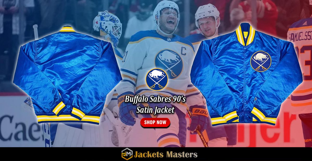 #BuffaloSabres 90’s Full-Snap Blue Satin Jacket. Shop From jacketsmasters.com ---------------------------------- jacketsmasters.com/product/buffal… #gift #sale #ootd #style #cosplay #costume #fashion #Jacket #Buffalo #Sabres