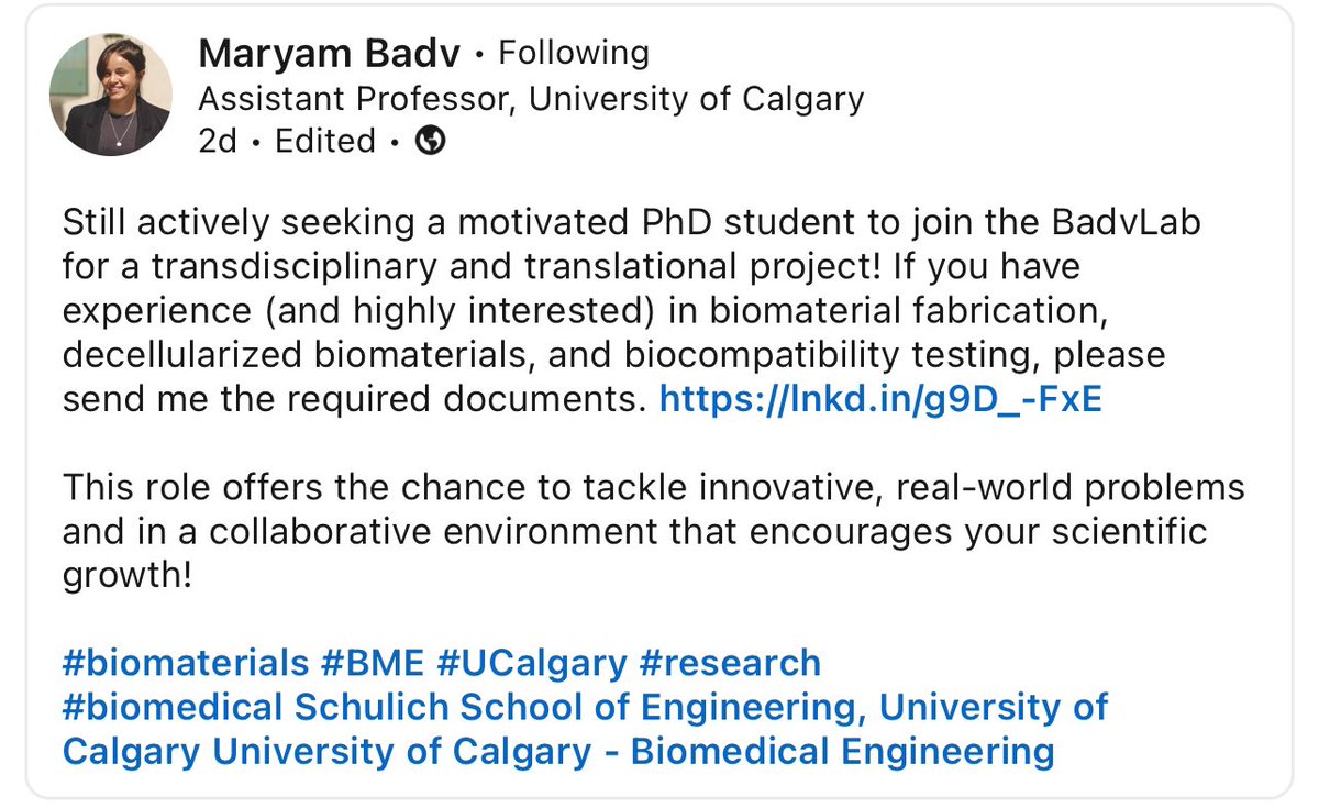 PhD student to join the BadvLab for a transdisciplinary and translational project!