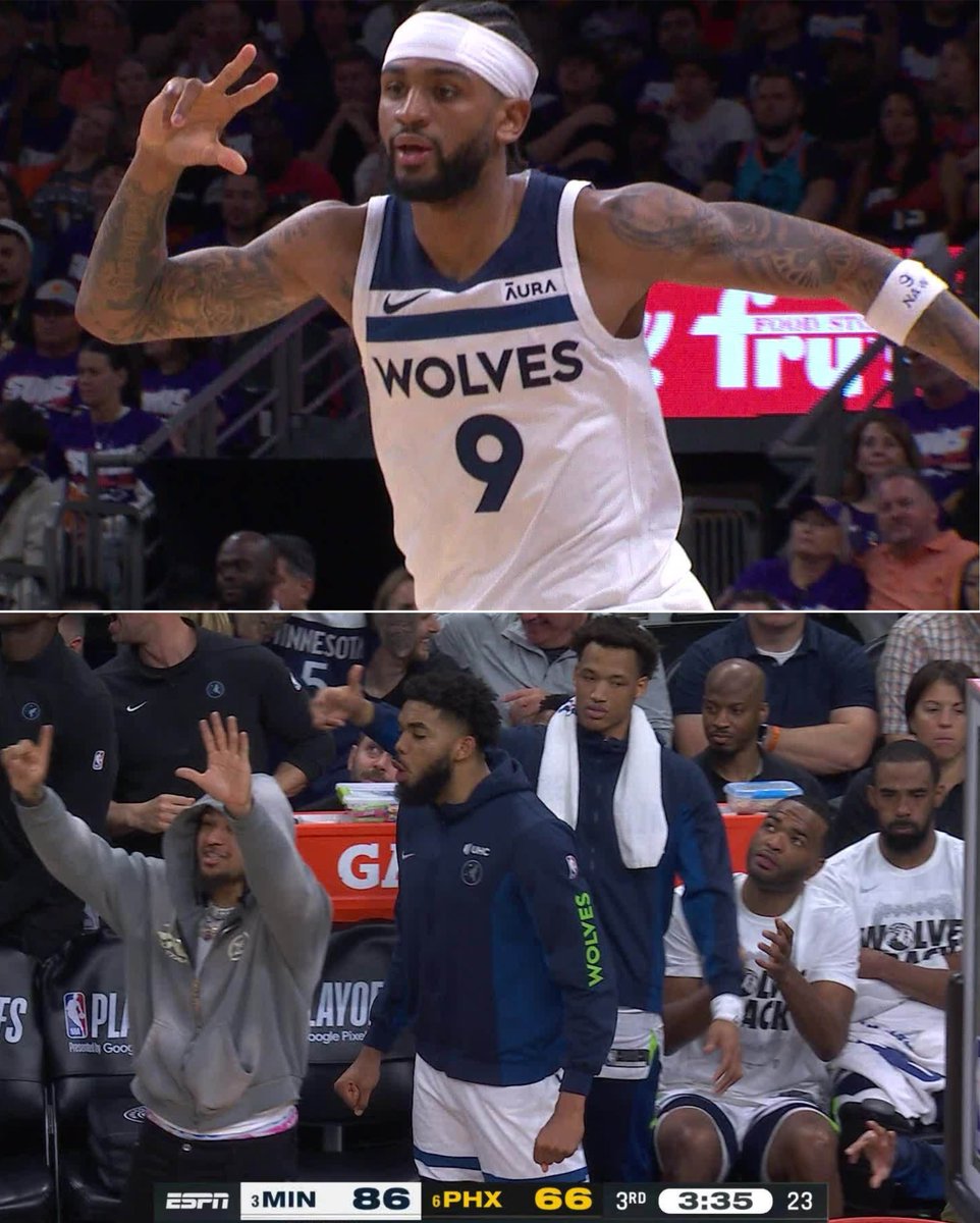 BleacherReport's tweet photo. WOLVES ARE COOKIN’ IN PHX 👀 https://t.co/Xwp3xj1syy