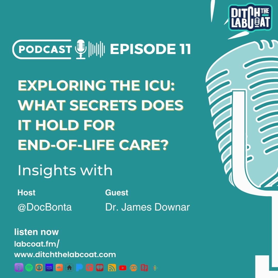 Discover the enigmatic end-of-life voyage with Dr. James Downar on Episode 11 of Ditch The Lab Coat. Explore eerie ICU tales and the potential of psychedelic therapies. Listen now: labcoat.fm #EndOfLifeJourney #PsychedelicTherapy