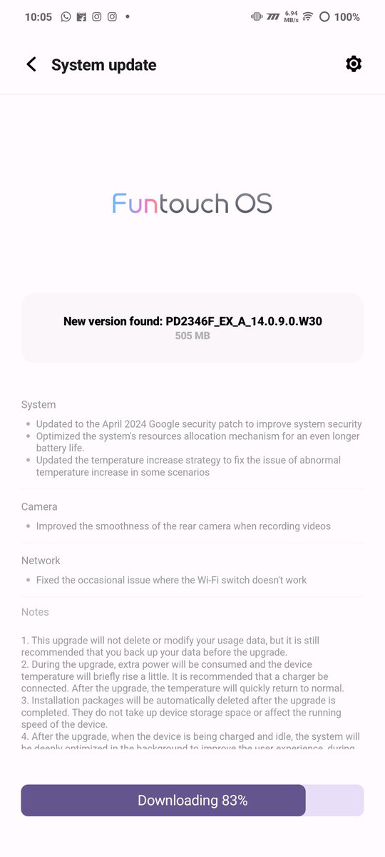 #iQOOZ9 April Month Security patch update ✅👍
#iQOO