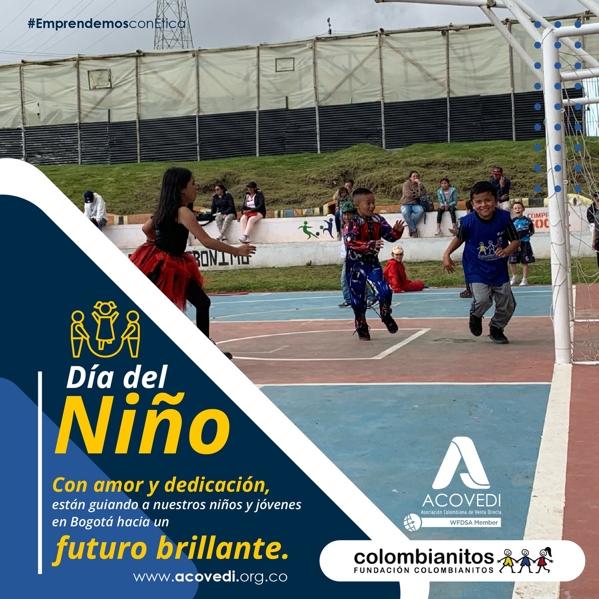🌟👧👦 Hoy, en el Día del Niño, reconocemos la labor invaluable de nuestros amigos en @colombianitos. Con pasión, paciencia y amor, están moldeando el futuro de nuestros niños y jóvenes en Bogotá. ¡Gracias por su dedicación y compromiso! 🌟👧👦 #DíaDelNiño