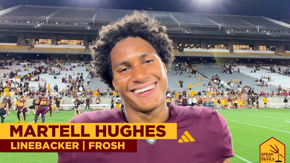 ASU LB @martellhughes discusses his spring showing, making the move from safety, fit in the defense, life in Tempe, and more. WATCH: youtu.be/diPud5-Lw2E