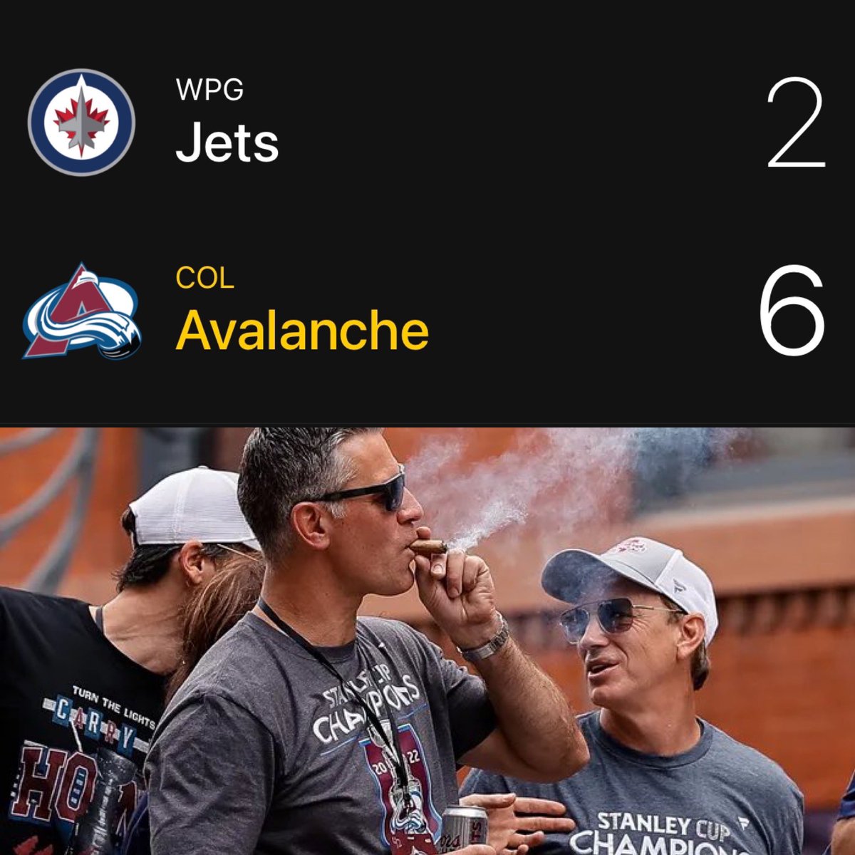 AVS LEAD THE SERIES 2-1. 5 UNANSWERED GOALS #GoAvsGo