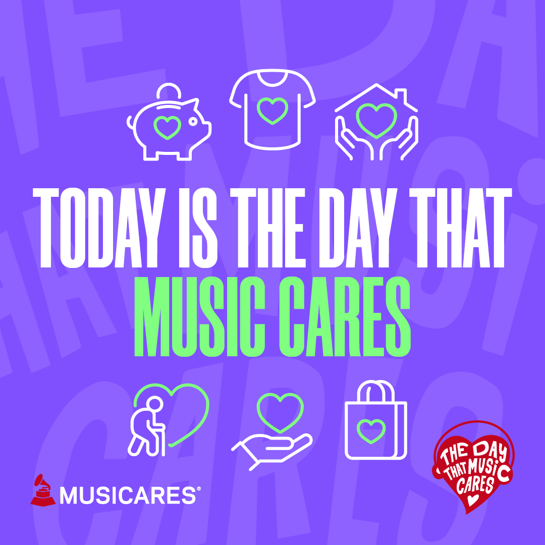 Lent a hand in my local community today alongside @musicares and the music community. Today we were united 🖤 #TheDayThatMusicCares