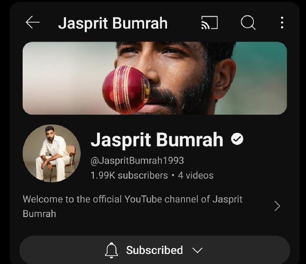 Can Bumrah take over Ash Anna's YouTube legacy from here on? 🏏  #CricketFans