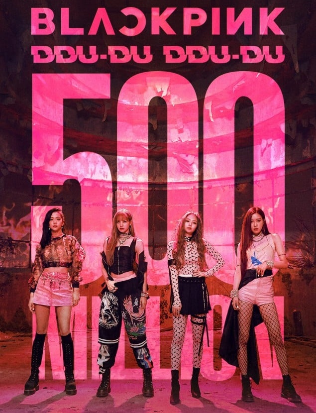 DDU-DU DDU-DU Dance Practice video by BLACKPINK has reached 500 million views on YouTube.