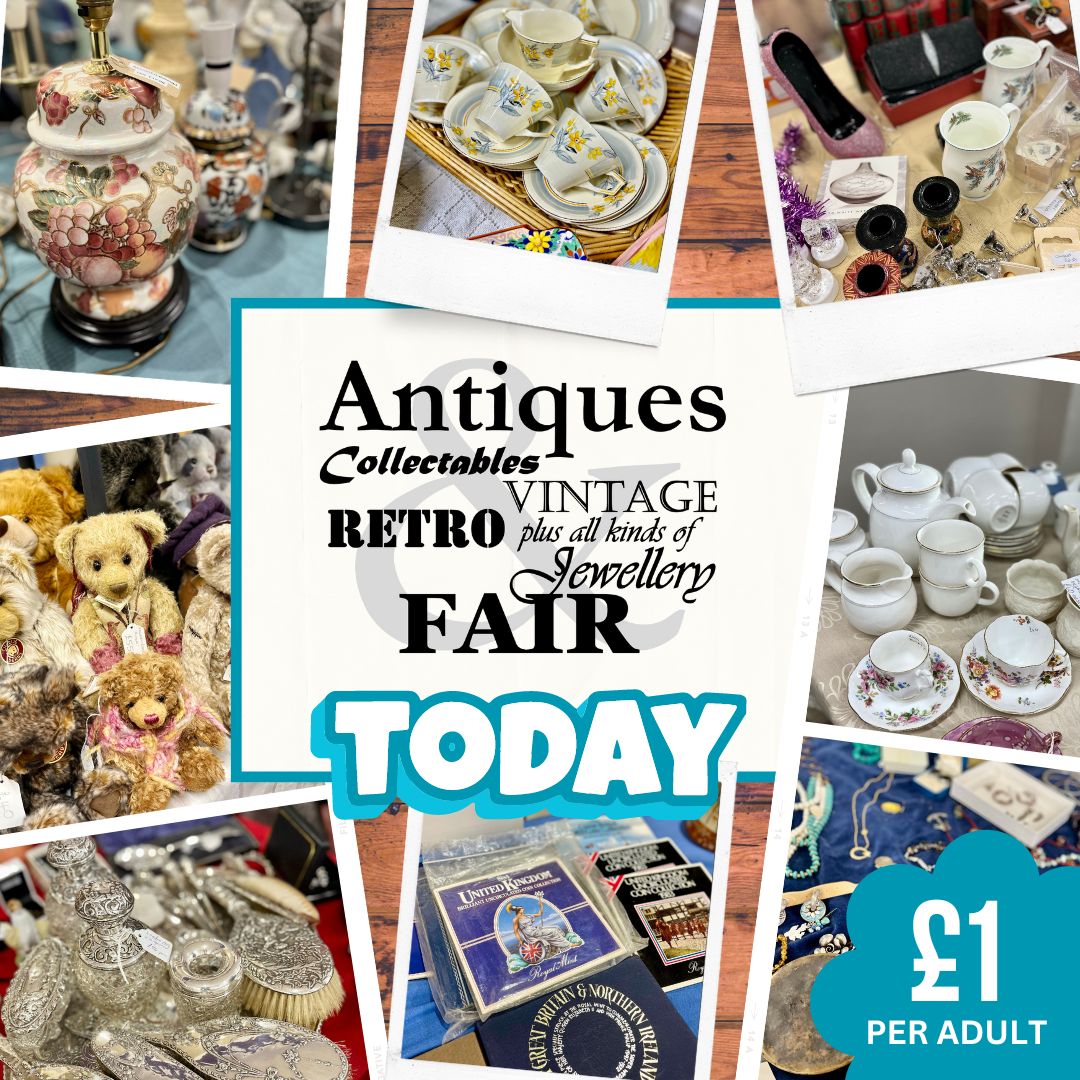 📢 Our Antiques & Collectables Fair is TODAY! Search for a hidden treasure in one of the many antiques stalls inside and outside the racecourse. ⏰ Early bird entry from 8:15am: £5 🎫 Entry from 9am: £1 We look forward to seeing you at the racecourse soon!