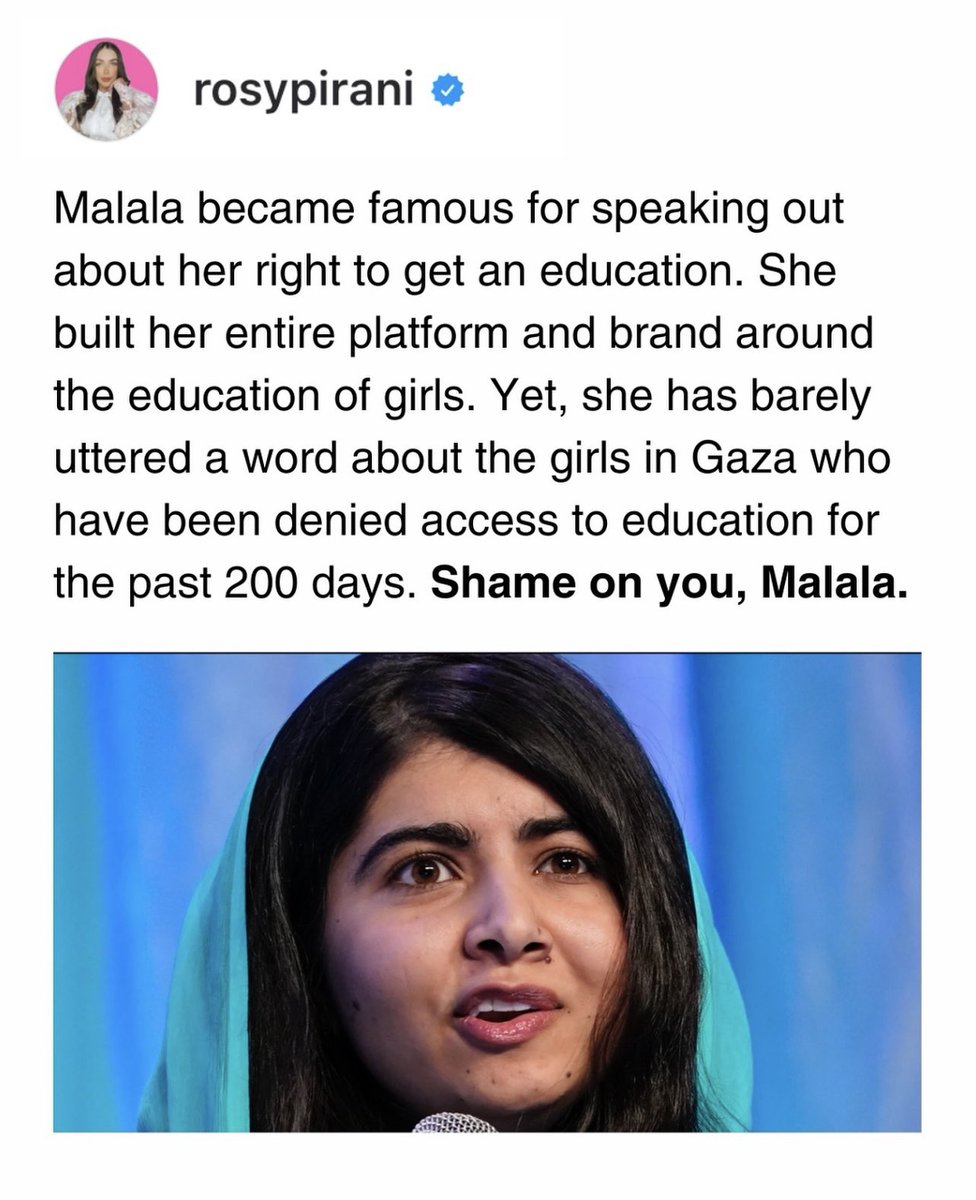 Fake !!!
#malala #FreePalestineFromIsrael #CeasefireForGaza