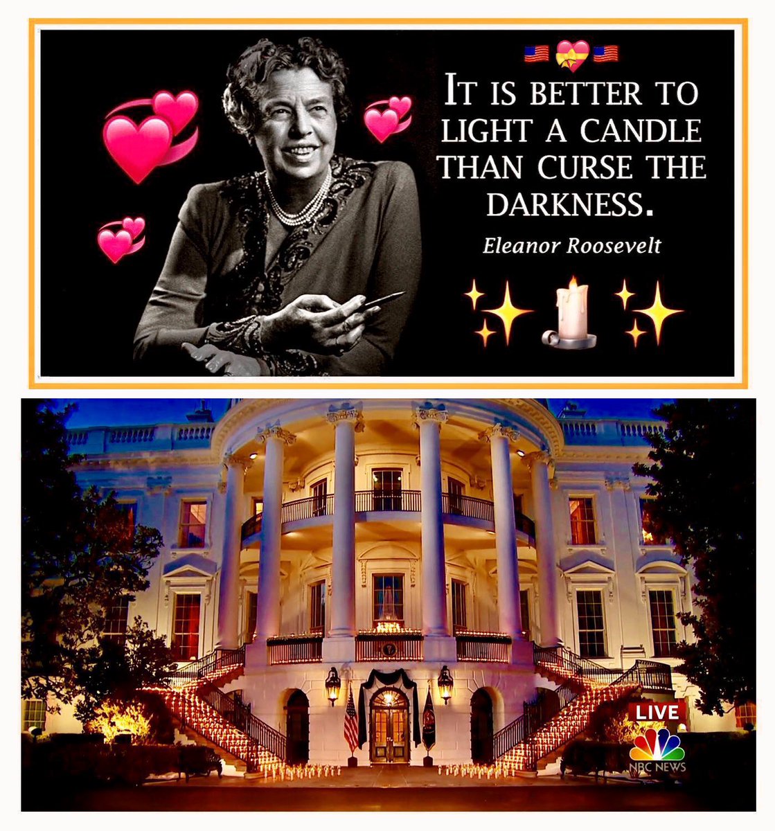 Dear @WhiteHouse✨“Good🌜Night”✨🙏🏻🇺🇸 🛌 😴💤 🕊💞

I’m lighting my 👏🏻💞👏🏾#BidenHarris🇺🇸 🙏🏻✨🕯in your honor.

cc: ✨👏🏻💞#POTUS46✨@POTUS @JoeBiden🦸🏼‍♂️🇺🇸 🥰

cc:  ✨👏🏾💞#VPOTUS46✨@VP @KamalaHarris🦸🏽🇺🇸 🥰

cc: ✨👏🏻💞#FLOTUS46✨@FLOTUS @DrBiden🙋🏼‍♀️🇺🇸 🥰

✨🇺🇸💞 God Bless You! 💞🇺🇸✨