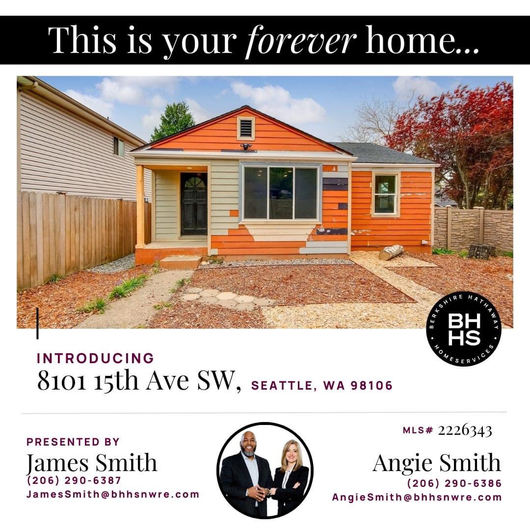 Open House Sat 4/27 & Sunday 4/28 from 12-3 pm. #OpenHouse #WestSeattle #Seattle #WhiteCenter #HighlandPark