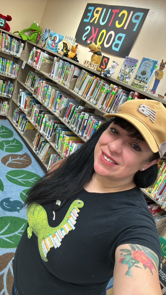 Today was hat day at school. “I work in the #schoollibrary. Of course I support ALL of the spirit days!” In my position, I have the honor of being able to know our students throughout their elementary school journey. The library is a safe haven where all are welcome.