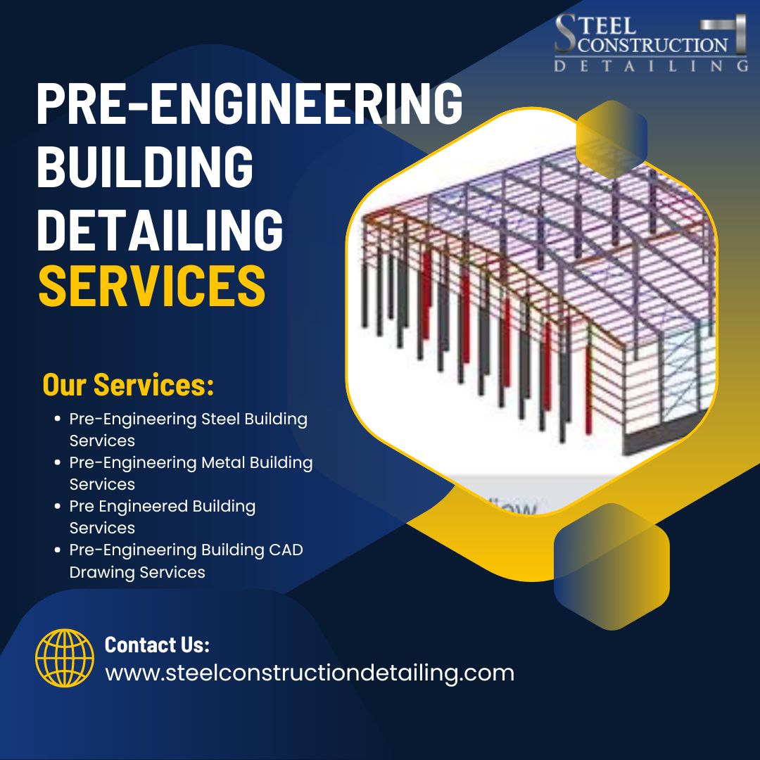 #SteelConstructionDetailing offers comprehensive #PreEngineeringBuildingDetailingServices in #LosAngeles, #USA. Our expert team utilizes the latest software to deliver accurate and cost-effective solutions tailored to your project needs. 

Url: bit.ly/381skJE