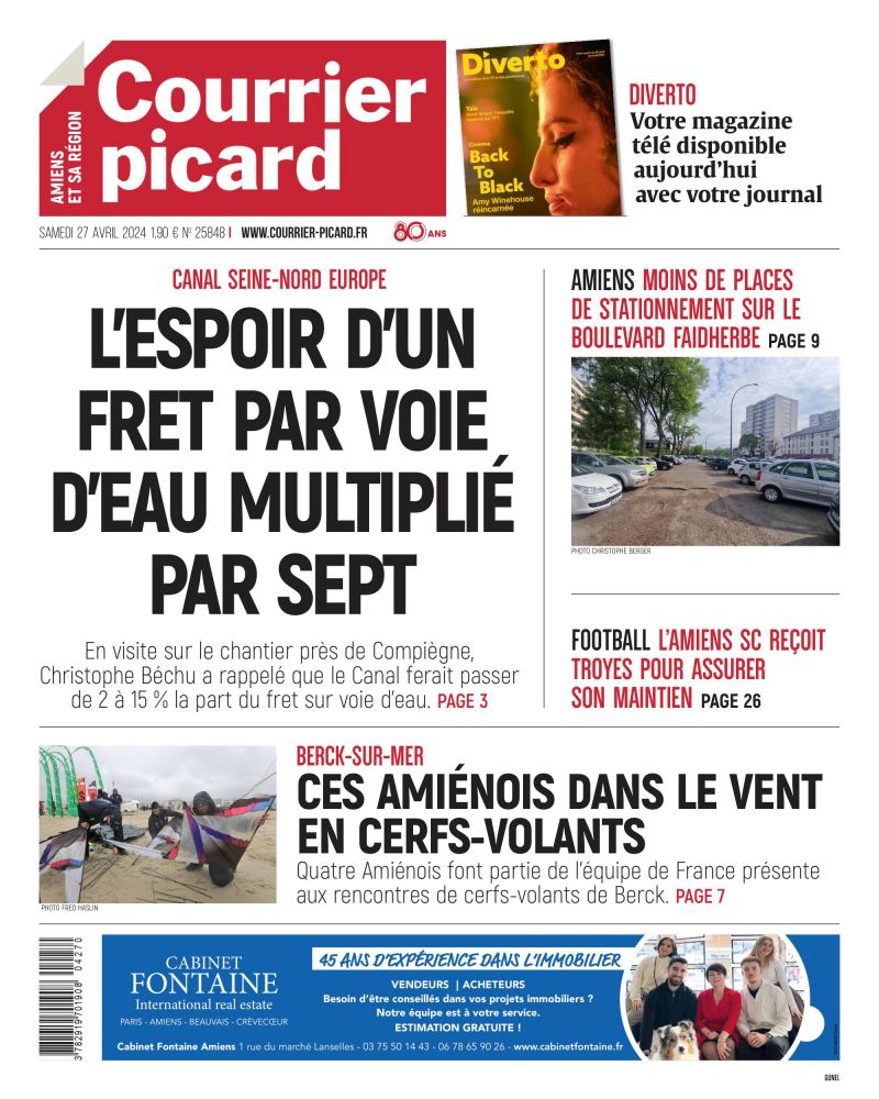 Bonjour tertous ! Retrouvez l'ensemble de nos éditions de ce samedi 27 avril ici => journal.courrier-picard.fr