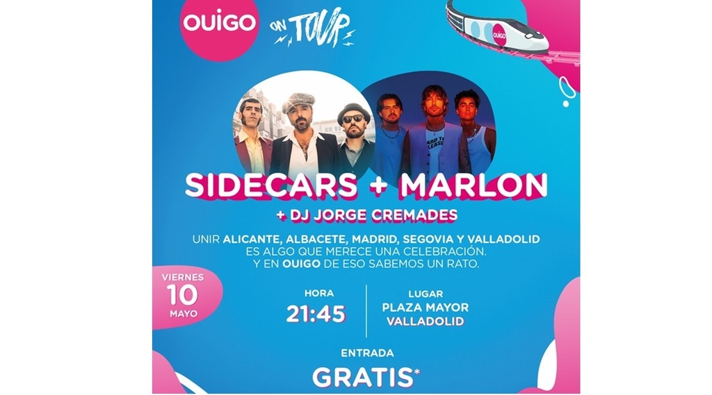 Sidecars, Marlon y el DJ Jorge Cremades, en concierto en Valladolid  ift.tt/Y8vWhof #viajes #turismo