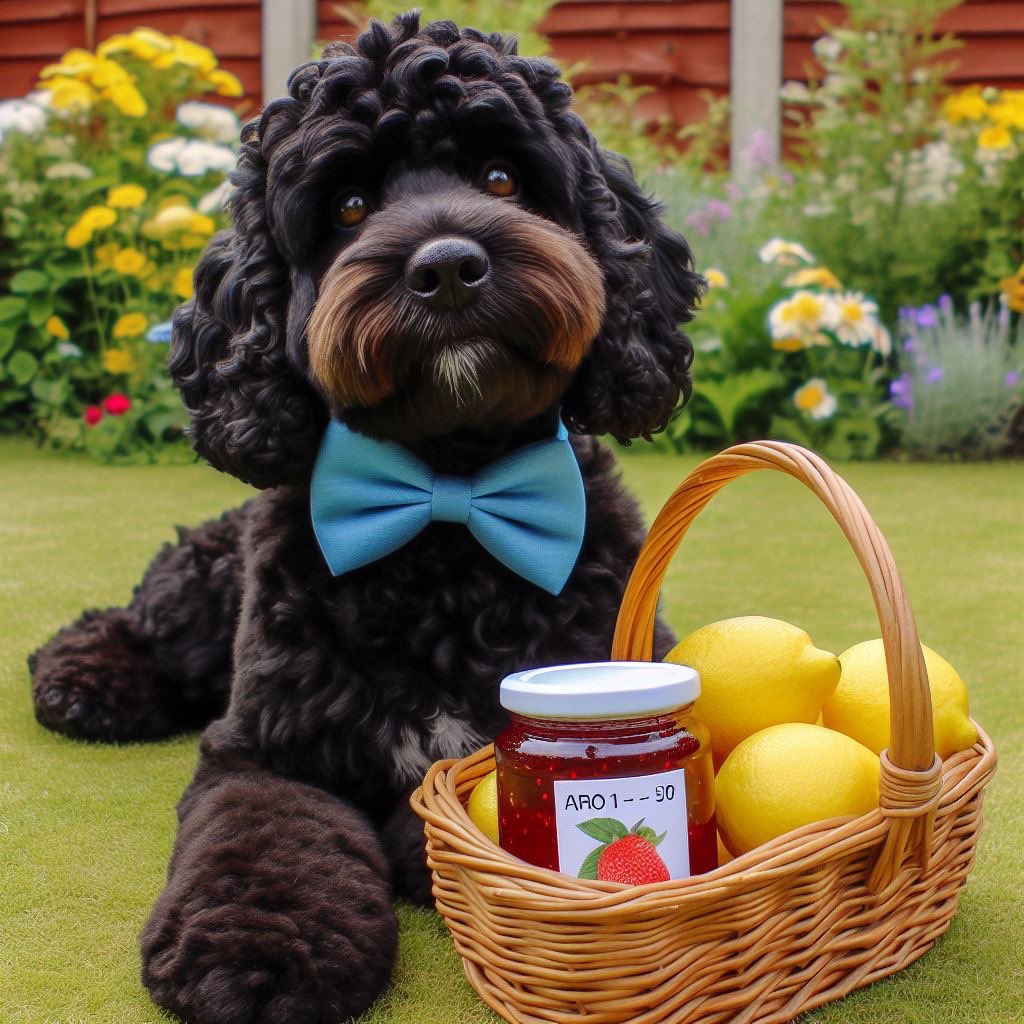 It would seem the pups popularity has earned him a delivery of #JamScam #1 😂😂
I had to remove the bruised lemons and wilted blossoms from the basket 
We’ll be using the lemons to make lemonada 🤭 we’re up for suggestions on how to dispose of jam 
@Kat290390 
#IfYouKnowYouKnow