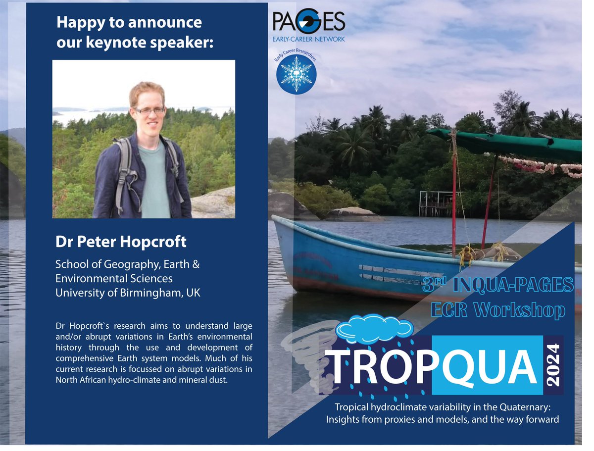 Introducing our next keynote speaker for TROPQUA 2024: Dr. Peter Hopcroft! 🌟 There is still time to submit your abstract. inquaecr.wixsite.com/tropqua #tropqua