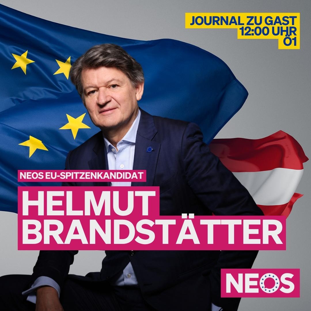 Hörempfehlung: Unser EU-Spitzenkandidat @HBrandstaetter ist heute um 12 Uhr bei 'Im Journal zu Gast' auf @oe1