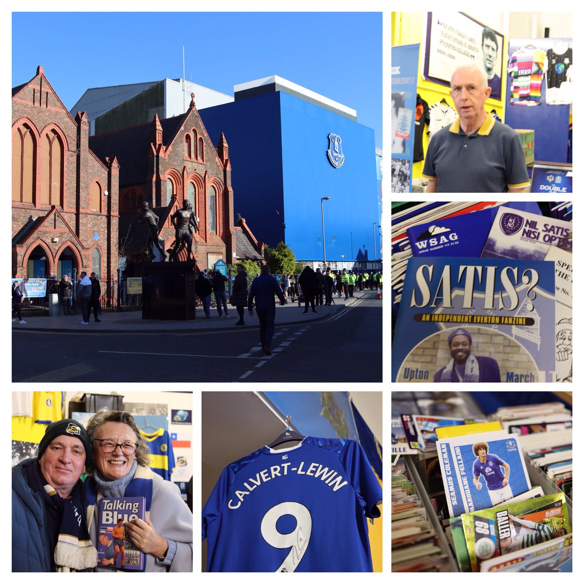 The unique matchday experience at St Luke’s with @EvertonHeritage & friends. @Everton & @BrentfordFC supporters: do pop in this afternoon up to 30 mins before K.O. @efc_fanservices @ToffeeArt @ToffeePages @BlueBren @theruleteros @EFC_FanAdvisory @RainbowToffees @WorldRetroShirt