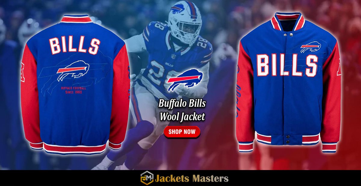 #BuffaloBills Blue and Red Wool Full-Snap Varsity Jacket. Shop From jacketsmasters.com jacketsmasters.com/product/buffal… #gift #sale #ootd #style #cosplay #costume #fashion #Jacket #buffalobillsfan #buffalobillsmafia #buffalobillsfootball #Buffalo #Bills #BillsMafia #billsfootball