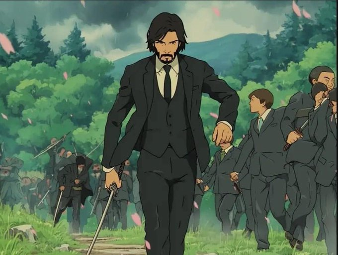 Best illustration I’ve seen 
John Wick in Ghibli style