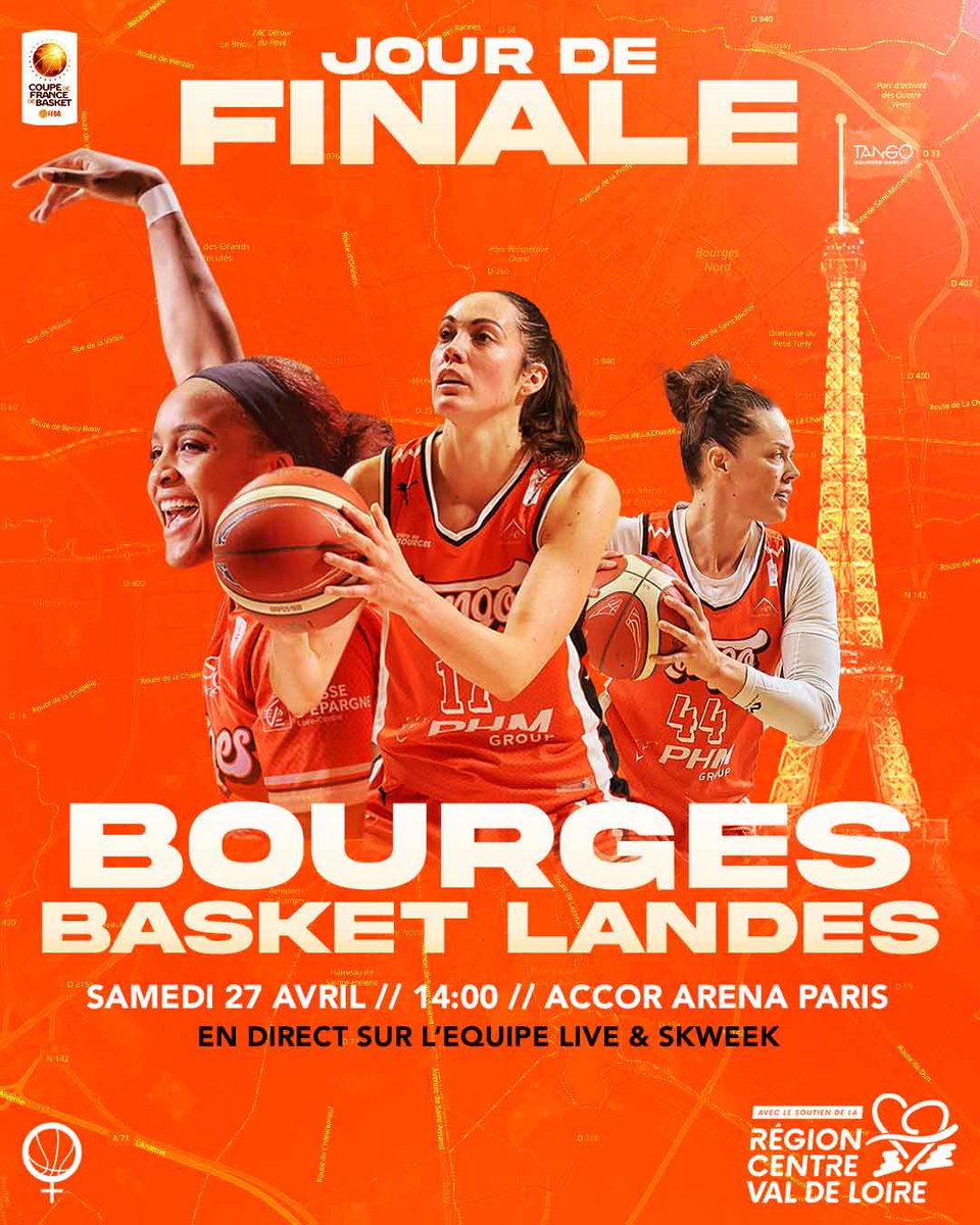 ✊ JOUR DE FINALE ! Les Tango ont rendez-vous avec l'histoire pour ce dernier match de la saison, une 12ème #CDFBasket à aller chercher à l'Accor Arena de Paris Bercy ! #FiertéTango