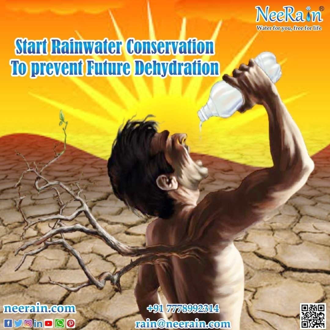 Start rainwater conservation to prevent future dehydration !! 

#rain #RechargeWater #RechargeRain #Water #WaterForLife #waterharvesting #WaterConservation #savewatersavelife #Sustainability #ecofriendly #greenbuilding #GroundWater #Neerain #NeeRainFilter #rainwater #Water