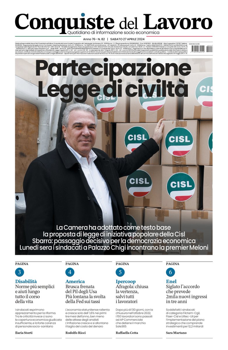 Sul #giornale del #27aprile di @conquistepromo Seguiteci sul tabloid digitale▶conquistedellavoro.it