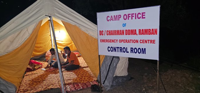 Emergency Operation Centre/ Camp Office of DC/ Chairman DDMA Ramban has been set up to address promptly the issues of displaced families in their tough time. #RightToVote #Election2024 #BadaltaKashmir #ShiningJammuAndKashmir #TourismJK #navratri2024 #NayaKashmir #AwamKiFauj